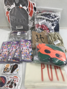 (1) Yard Halloween decorations (1) Teenage Mutant Ninja Turtle Masks & Party Pack & Much More!!