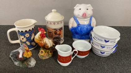 Vintage Bowls, Kitchenware, & Decor