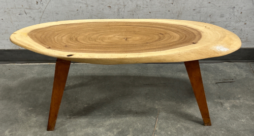 39&rdquo;x 12&rdquo;x 16&rdquo; Custom Wood Natural Slab Table