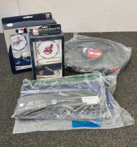Sports Memorabilia; Bids, Pre-Walkers, Steering Wheel Cover, String Backpacks