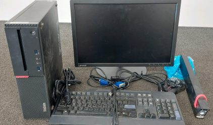 Lenovo PC with Accessories.