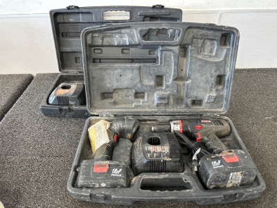 Craftsman Powertools with Chargers and Batteries