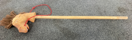 Hand Carved Stick Horse