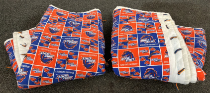 2 Boise State Baby Blankets