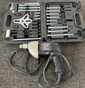 Black and Decker 3/8&rdquo; Drill (Works) and Pittsburg Bolt Type Wheel Puller Set