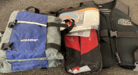 3 life Jackets, 1 Paddle, Duffle Bag, Weights, and Boy Snow Boots - 5