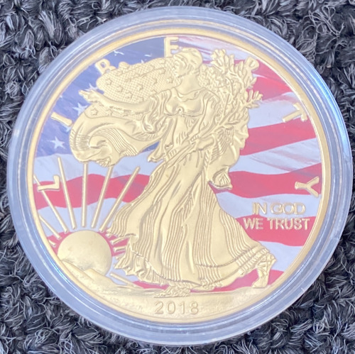 2018 Painted Liberty/Eagle Coin