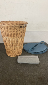 Wicker Hamper And Fold Up Hamper