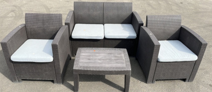 Dark Grey Patio Set w/ Cushions