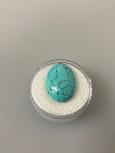 17.35 Ct Natural Blue Turquoise Gemstone Cabochon