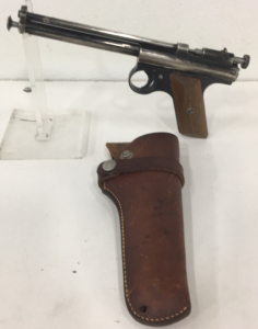 Vintage Benjamin Franklin Bb/Pellet Pistol With Hunter Brand Leather Holster