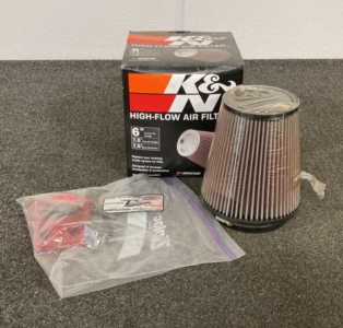 K&N High-Flow Air Filter And Throttle Body Spacer