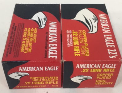 (800) American Eagle .22LR Copper Plated Ammunition Cartridge’s