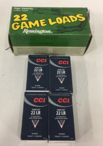 (400) Remington Game Loads .22LR Ammunition Cartridge’s (200) CCI Quiet-22 .22LR Ammunition Cartridge’s