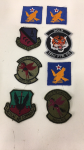 (8) Original US Air Force USAF Vietnam Era Patches Badges Including (3) 2nd Air Force Patches
