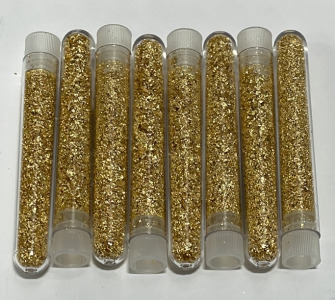 (8) Bottles Of Gold Flake/ Leaf Gold