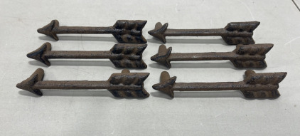 (6) Cast Iron Drawer Pulls