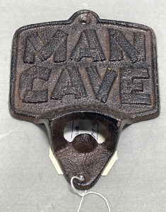 (1) Cast Iron Man Cave Bottle Opener