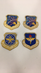 (4) Vintage Original WW2 US Air Force USAF Patches Badges Including (2) Air Force Communications Service Patches!!