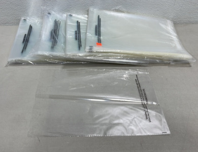Lots Of 8-1/2&rdquo; x 11&rdquo; Clear Protective Slip Sheets W/ Adhesive Seal Strips