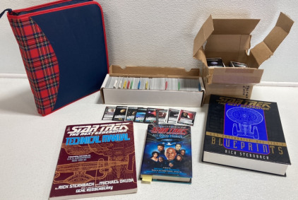 Star Trek TNG Cards, Enterprise Blueprints, Technical Manual, Final Episode Novelization