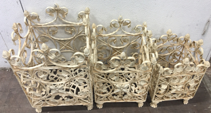 (3) Heavy Metal Plant Stands