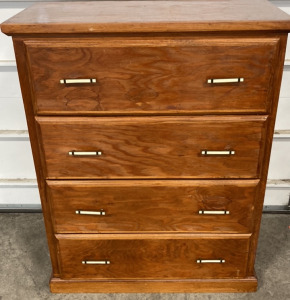 4-Drawer Wood Dresser