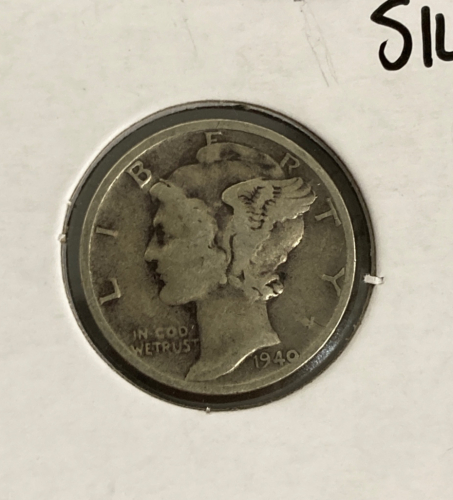 1940 Silver Mercury Dime