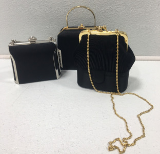(3) Beautiful Clutch Purses