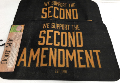 (2) Countryside &ldquo;WE SUPPORT THE SECOND AMENDMENT&rdquo; Door Mat
