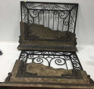 (2) Vintage Metal Outdoor Decorations