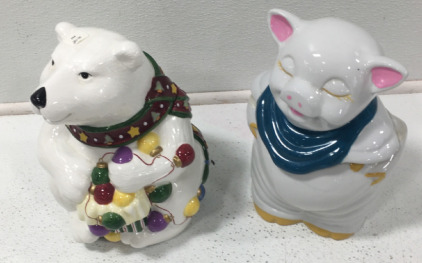(2) Vintage Home Cookie Jars