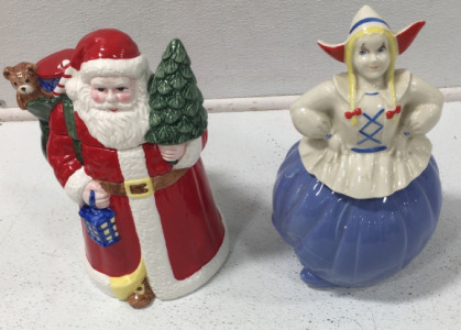 (2) Vintage Home Cookie Jars