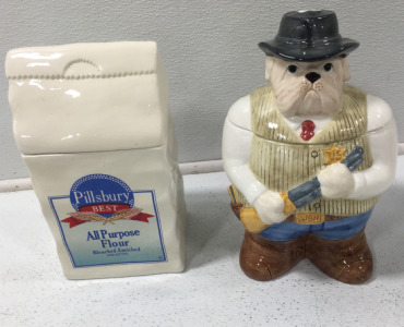 (2) Vintage Home Cookie Jars