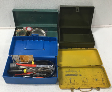 (2) Full Tool Boxes With (2) Empty Tool Boxes
