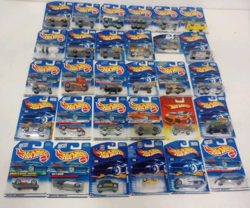 (30) Vintage 1990's-2000's Hot Wheels Cars And Vehicles New In Original Packaging Including 1998 First Edition IROC Firebird!!