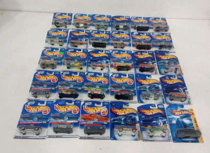 (30) Vintage 1990's-2000's Hot Wheels Cars And Vehicles New In Original Packaging Including 1998 First Edition Pikes Peak Celica!!