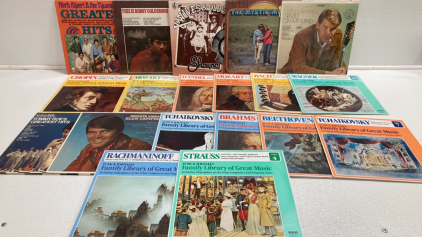 (19) Assorted Vinyl Records: Classical, Glen Cambell and more