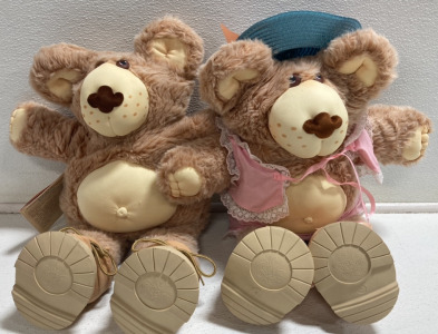 (2) Furskins Teddy Bears