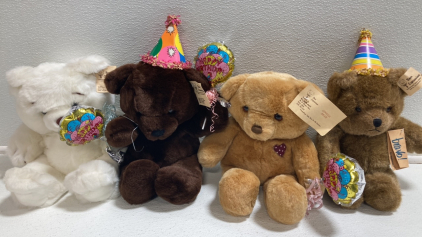 (4) Happy Birthday Teddy Bears