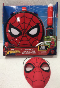 Spider-Man Mask, Spider-Man Watet Blaster Backpack