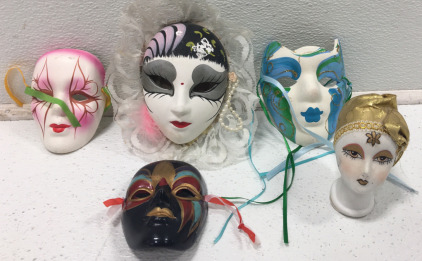 Mardi Gras Masks And Head