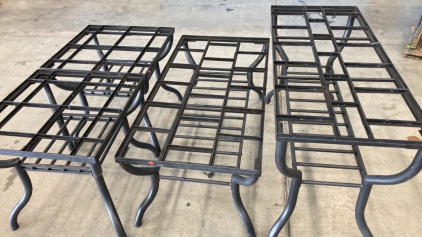 (4) Metal Patio Table Frames - W/O Tiles