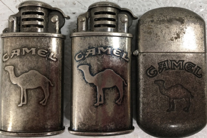 (3) Vintage Camel Ligters
