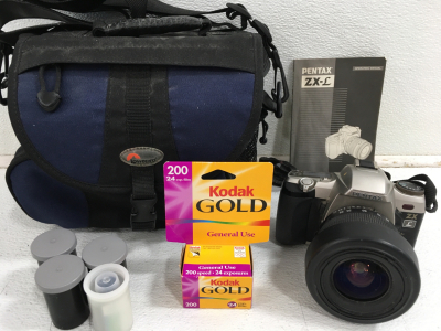 Pentax ZX-L Wide Lens With Carrying Case & 5 Rolls of Film