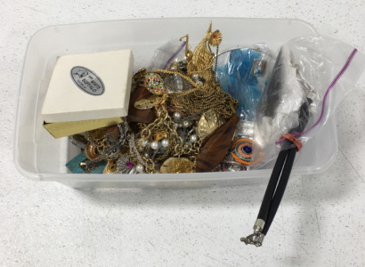 Lots Of Various Costume- Craft Jewelry